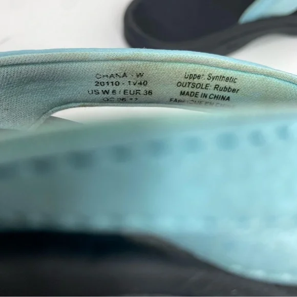 Olukai flip flops women’s size 6 blue and black Ohana Flip-Flops - Picture 6 of 6